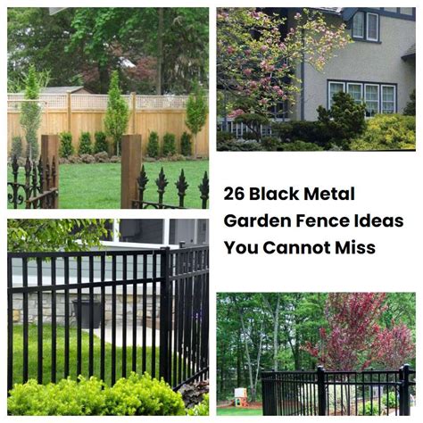 26 Black Metal Garden Fence Ideas You Cannot Miss | SharonSable