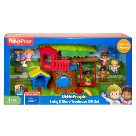 Little People Swing & Share Treehouse Gift Set - Walmart.com