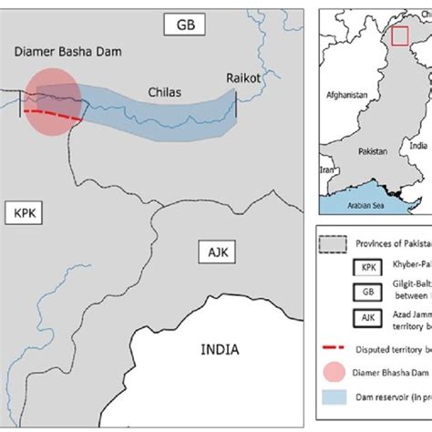 Location map of Diamer Basha dam | Download Scientific Diagram