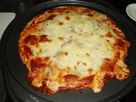 Homemade Cheese Pizza. Made on a whole wheat crust, EVOO brushed ...