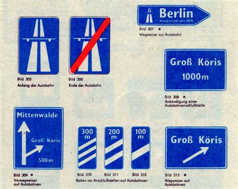 Design of road signage, East Germany | Traffic signs, East germany, Traffic