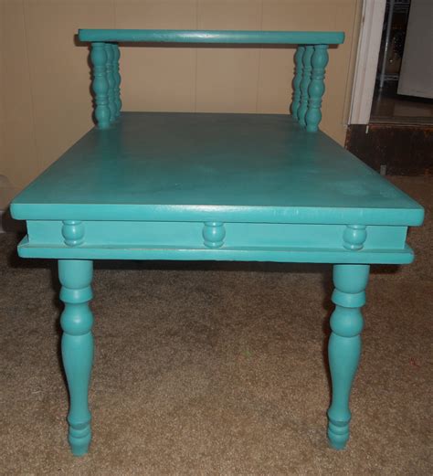 Antique End Table. Painted in Annie Sloans Chalk Paint, Florence. It's lightly distressed ...