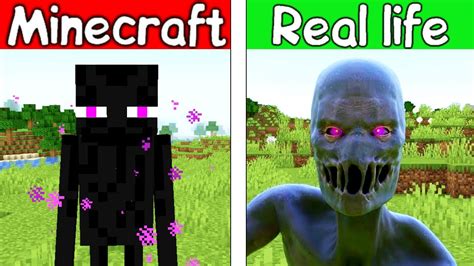 ENDERMAN Minecraft Vs Realistic - YouTube