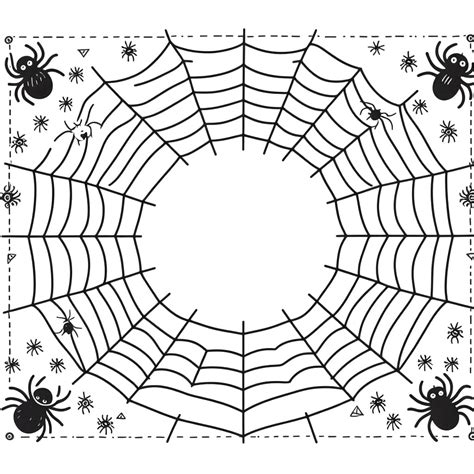 Nice Halloween Spider Web coloring page - Download, Print or Color ...