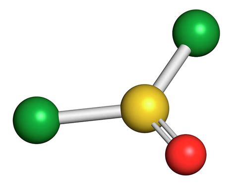 Thionyl Chloride Molecule Photograph by Molekuul/science Photo Library ...