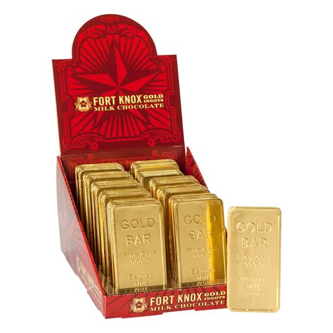 Fort Knox Ingots Foiled Gold Bar 1 Oz | Nassau Candy