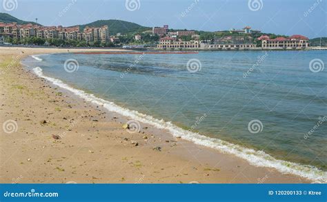 Beautiful Coastline of Weihai Stock Image - Image of interlaced, formed ...