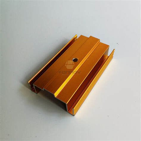 Gold Anodized Aluminum Profiles AA6063t5 For Door | FONNOV Aluminium