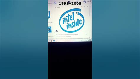 history of intel logo - YouTube