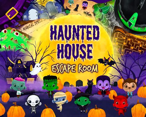 Halloween Haunted House Escape Room Printable Escape Room | Etsy