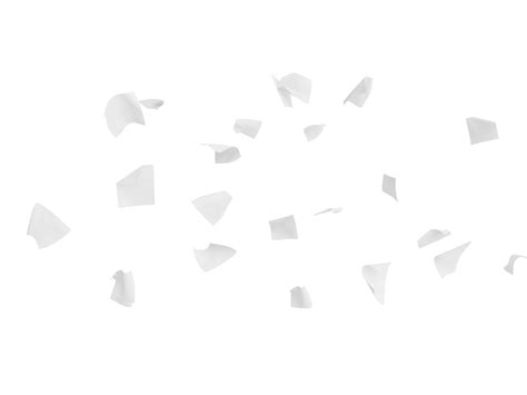 Isolated 3d rendering of a flying paper sheets 25255013 PNG