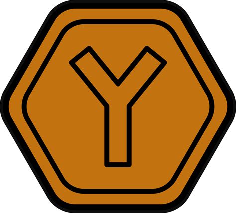 Y Intersection Vector Icon Design 22929547 Vector Art at Vecteezy