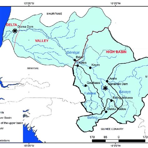 Location of the Senegalese part in the Senegal River Basin | Download Scientific Diagram