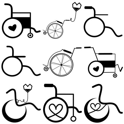 Set of Wheelchair. Vector wheelchair icon. Attractive and Beautifully or Faithfully Designed ...