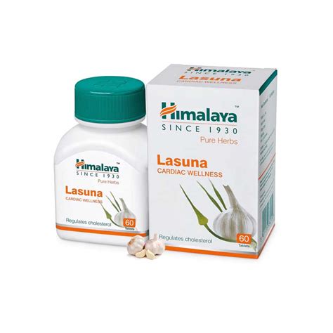 Himalaya Pure Herbs Lasuna Cardiac Wellness Tablets 60 Tablets | Ehavene