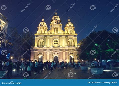 Iglesia Chrch Católico Iglesia De Wangfujing Iglesia Del ` S De San José Foto editorial - Imagen ...