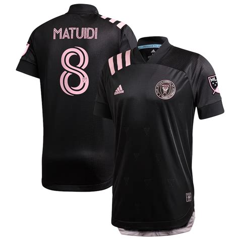 Men's Inter Miami CF Blaise Matuidi adidas Black 2020 Inaugural Away ...