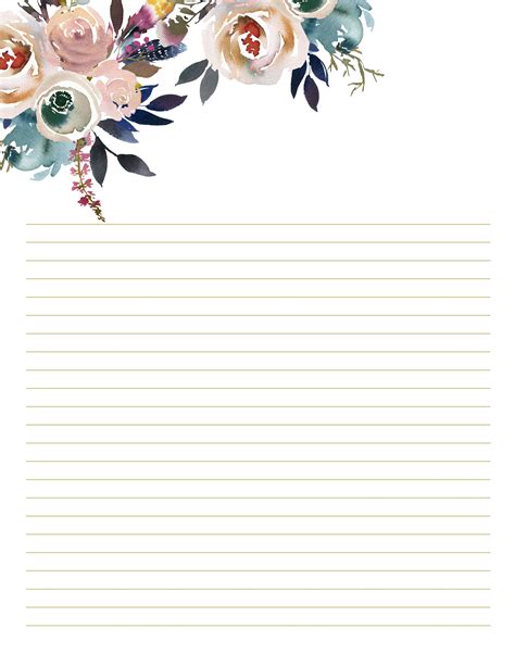 Floral Stationary for Wedding Writing Paper Printables | Etsy | Writing ...