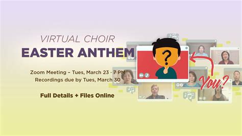 Easter Anthem Virtual Choir - Join the Celebration! — HolyWave Ministry