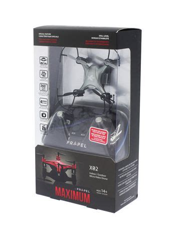 Maximum X02 Micro Video Drone - Silver | Walmart Canada