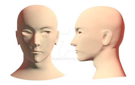 New Shading Technique: Head Model by x3sb on DeviantArt