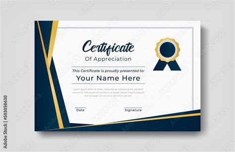 Modern certificate appreciation, certificate achievement template, award, achievement ...