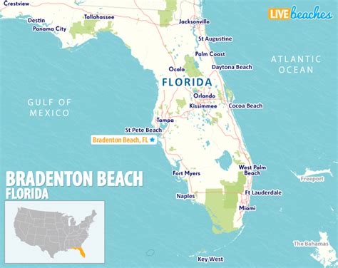 Bradenton map Florida. Where this city is located in west - Activa ...