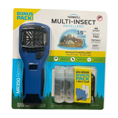 Thermacell Multi-Insect Mosquito Black Flies No See Ums Repellent, Blue - Walmart.com