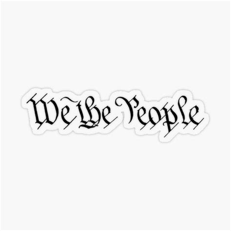 "We the People" Sticker for Sale by cjackvony | Redbubble