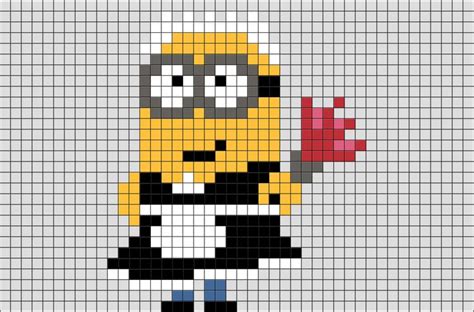 Minion Phil Pixel Art | Easy pixel art, Minecraft pixel art, Pixel art