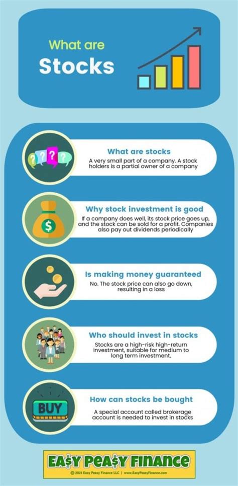 Infographic: What are Stocks? | Easy Peasy Finance for Kids and Beginners