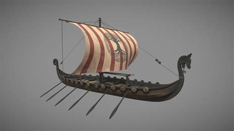 Drakkar - Buy Royalty Free 3D model by el_cerilla [c7b70e5] - Sketchfab Store