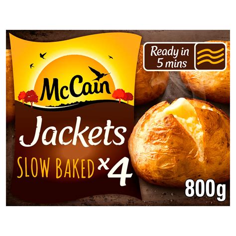 McCain 4 Frozen Baked Jacket Potatoes 800g | Potatoes | Iceland Foods