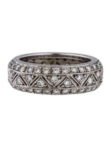 Platinum Diamond Eternity Band Ring - Rings - RRING38975 | The RealReal