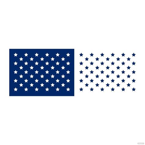 American Flag 50 Stars Vector in Illustrator, SVG, JPG, EPS, PNG ...