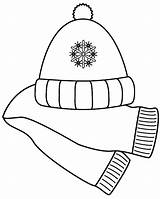 Free Winter Hat Coloring Page Download  sketch template