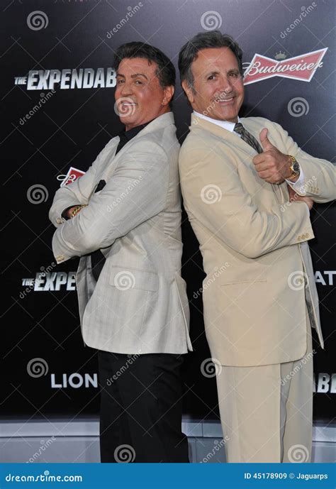 Sylvester Stallone & Frank Stallone Editorial Stock Image - Image of suit, event: 45178909