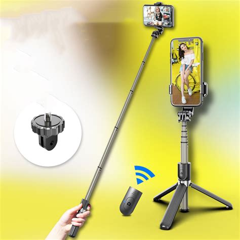 2X(Professional Selfie Stick Tripod Integrated Extended Phone Stand with Bl R2S0 4894803806992 ...