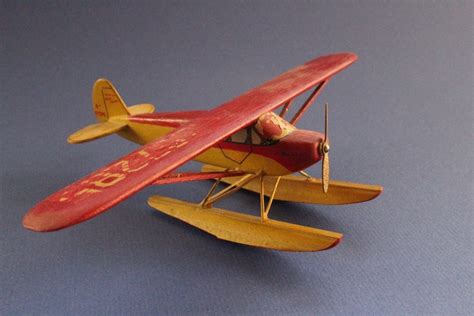 Model Plane Model Airplane Folk Art Wood Airplane Wooden