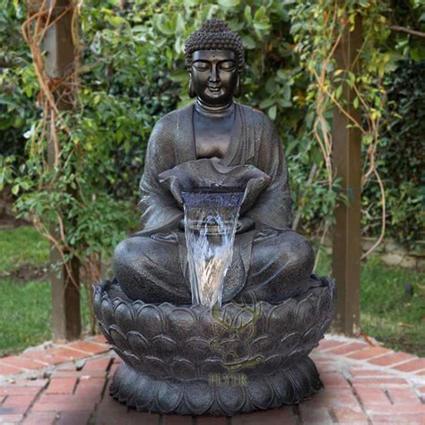 Outdoor Garden Buddha Waterfall Fountain Large Hand Make Bronze Hindu God Waterfall Buddha ...