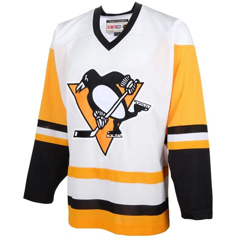 CCM Pittsburgh Penguins White Classic Throwback Jersey