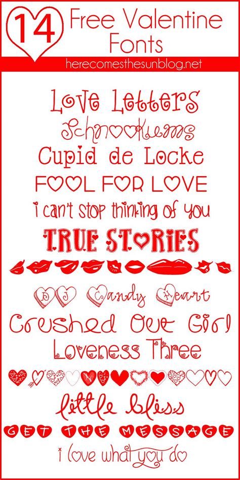 Free Valentine Fonts | Valentine font, Scrapbook fonts, Lettering fonts