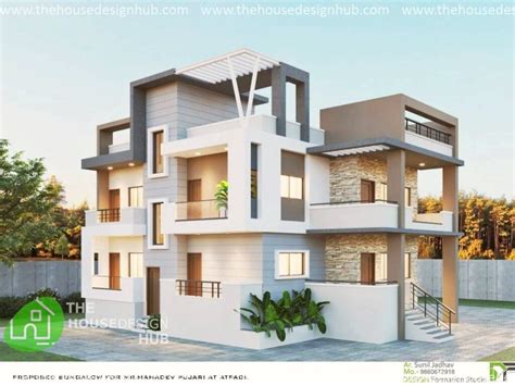 Modern Style 3D House Elevation | The House Design Hub