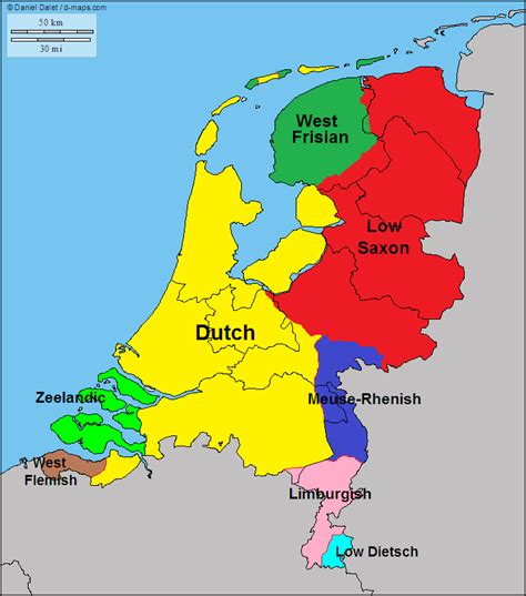 Languages (Dialects) of the Netherlands : r/MapFans