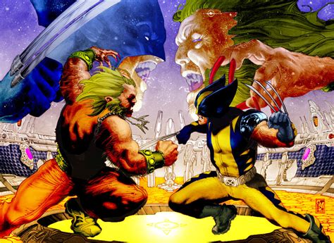 wolverine vs. sabertooth by DigitalDusty on DeviantArt