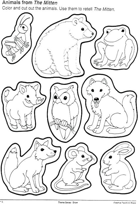 Mitten Coloring Page at GetColorings.com | Free printable colorings ...