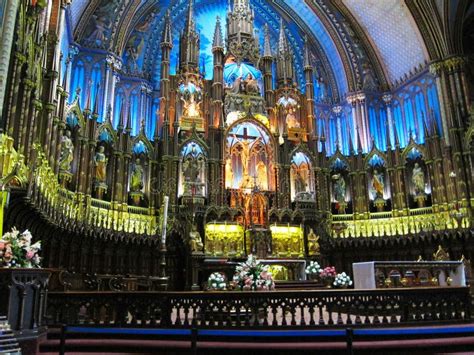 Interior - Notre Dame Cathedral Montreal Editorial Stock Photo - Image ...