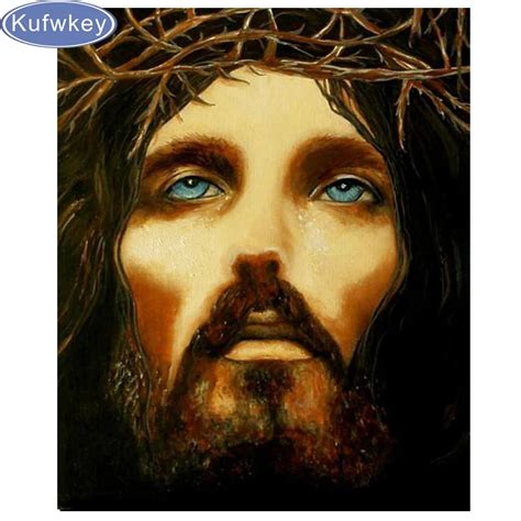 5D DIY Diamond Painting Jesus Portrait,Religious Full Square Diamond ...