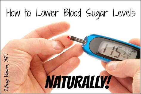 How to Lower Blood Sugar Levels Naturally - Mary Vance, NC