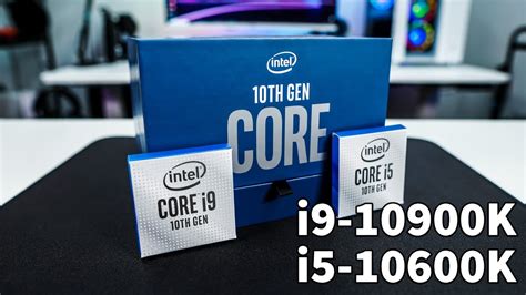 Intel Core i9-10900K & i5-10600K Review & Benchmarks!! - YouTube